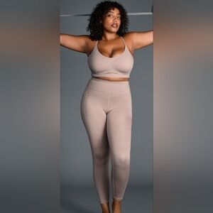 Victoria Secret Tan and Pink Leggings